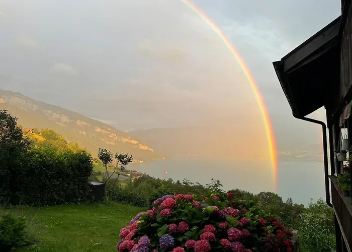 Unverbaute See- Und Bergsicht 2 Balkone * Aeschlen