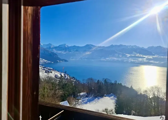 Unverbaute See- Und Bergsicht 2 Balkone Aeschlen